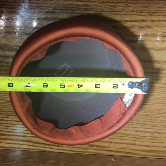 Rust Feathered hat from Grandma Jahn Collection - Picture 7 of 8